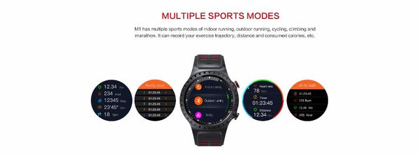 New Smart Watch Heart Rate Tracker Smartwatch GPS Wristwatch Support Sim TF Card Multi-Sport Smartwatch for Android iPhone Windows