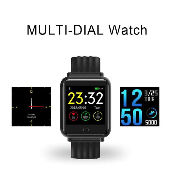 New Multi-Dial Smartwatch IPX67 Waterproof Sports For Android IOS With Heart Rate Monitor Blood Pressure Functions Smart Watch