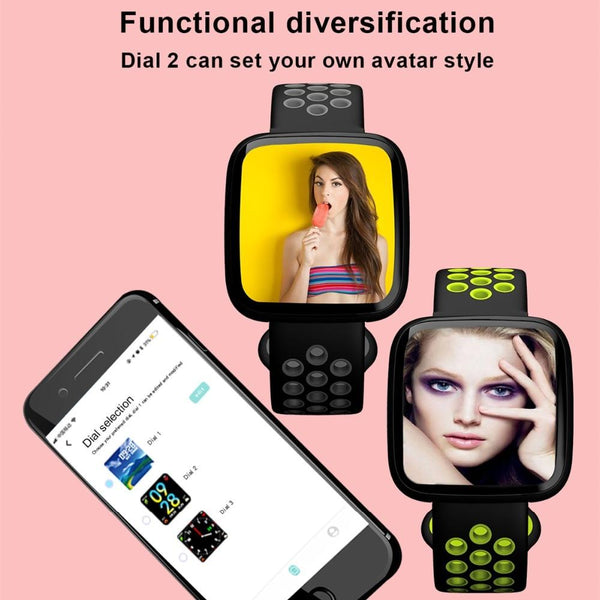 New Smart Watch Sport Waterproof Pedometers Push Message Bluetooth Swimming Smartwatch For iPhone Android