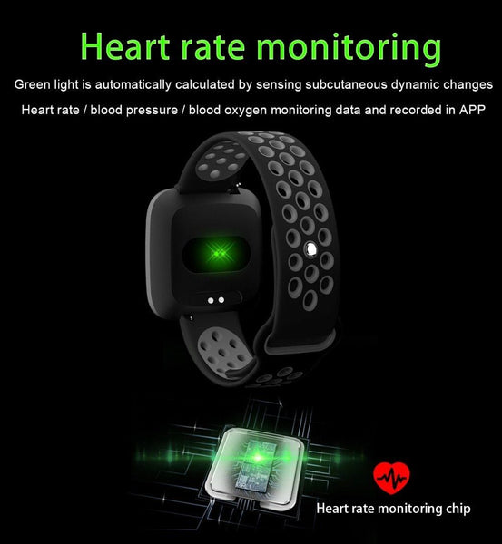 New Smart Watch Sport Waterproof Pedometers Push Message Bluetooth Swimming Smartwatch For iPhone Android
