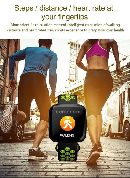 New Smart Watch Sport Waterproof Pedometers Push Message Bluetooth Swimming Smartwatch For iPhone Android