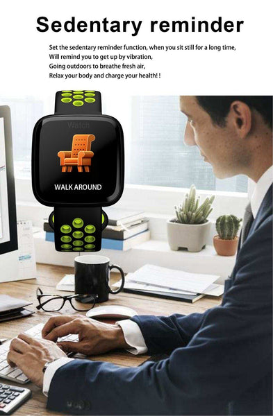 New Smart Watch Sport Waterproof Pedometers Push Message Bluetooth Swimming Smartwatch For iPhone Android