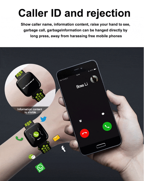 New Smart Watch Sport Waterproof Pedometers Push Message Bluetooth Swimming Smartwatch For iPhone Android