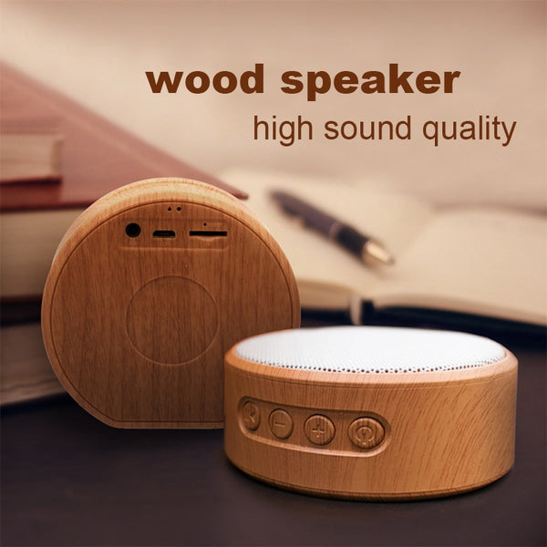 New Wood Grain Wireless Bluetooth Portable Mini Subwoofer Audio Gift Stereo Speaker