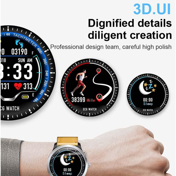 New Smart Watch Electrocardiogram Measurement Smartwatch Heart Rate Fitness Tracker 3D UI Multi-Sport Watch