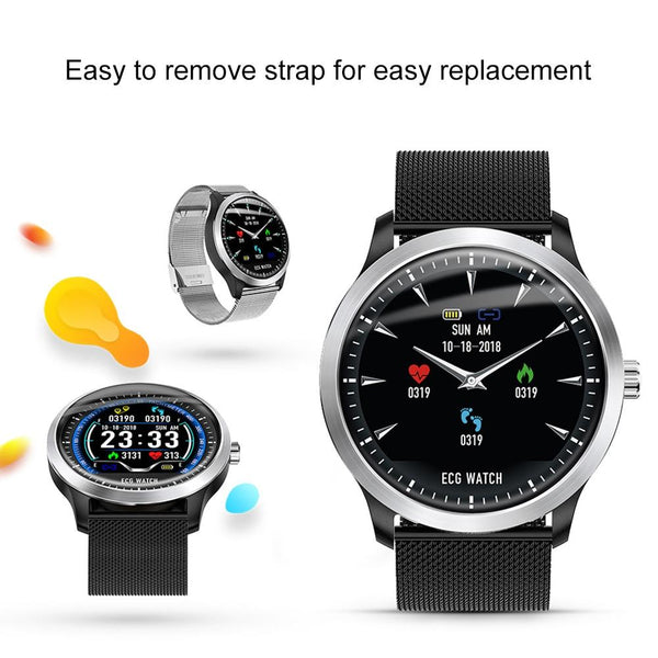 New Smart Watch Electrocardiogram Measurement Smartwatch Heart Rate Fitness Tracker 3D UI Multi-Sport Watch