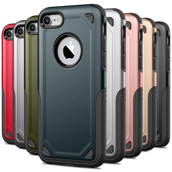 New Military Shockproof Slim Rugged Protective Armor Phone Case For iPhone X XS Max XR 8