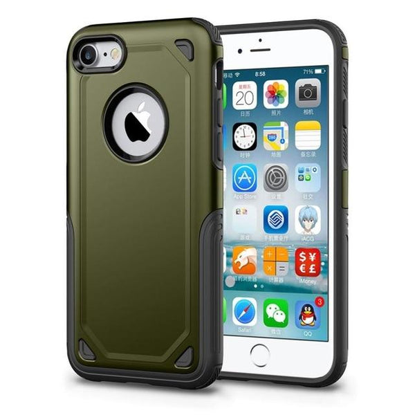 New Military Shockproof Slim Rugged Protective Armor Phone Case For iPhone X XS Max XR 8