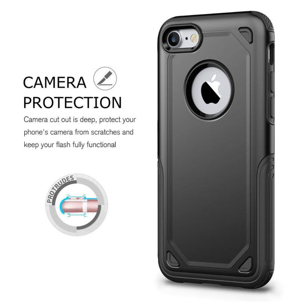 New Military Shockproof Slim Rugged Protective Armor Phone Case For iPhone X XS Max XR 8