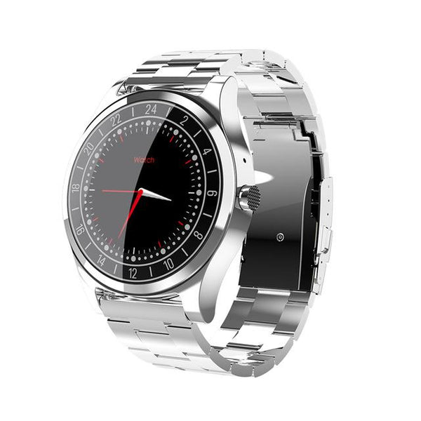 New Men Business Bluetooth Smart Watch Wristwatch Heart Rate Monitor Blood Pressure Fitness Tracker Smartwatch for Android iPhone Windows
