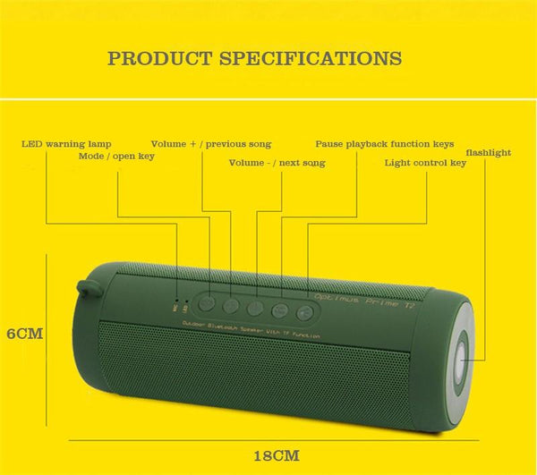 New Wireless Best Bluetooth  Portable Outdoor  Mini Column Box Loud Speaker.