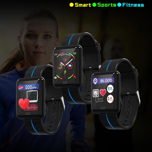 New Smart Sport Watch 1.3 Inch Touch Screen Heart Rate Monitoring Blood Pressure Bracelet For iPhone Android