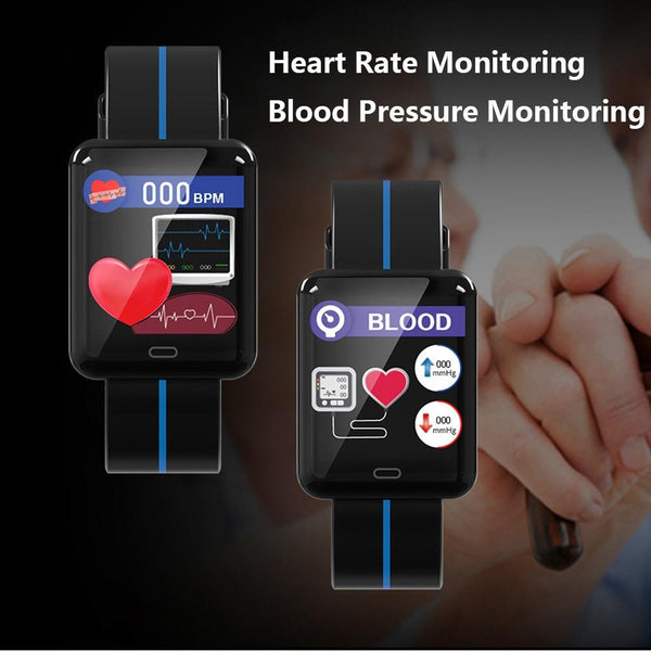 New Smart Sport Watch 1.3 Inch Touch Screen Heart Rate Monitoring Blood Pressure Bracelet For iPhone Android