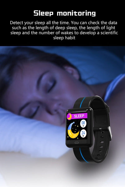 New Smart Sport Watch 1.3 Inch Touch Screen Heart Rate Monitoring Blood Pressure Bracelet For iPhone Android
