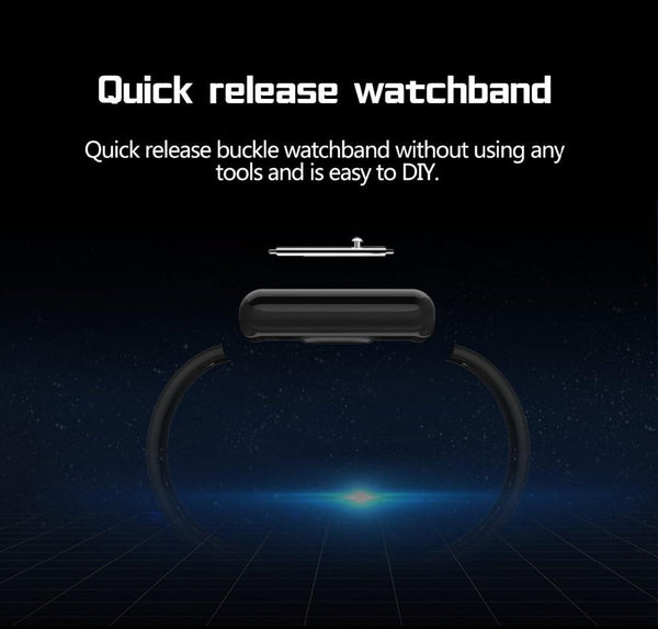 New Smart Sport Watch 1.3 Inch Touch Screen Heart Rate Monitoring Blood Pressure Bracelet For iPhone Android