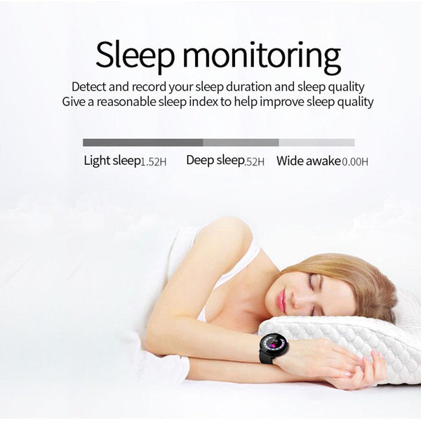 New Smart Watch 1.22'' IPS Round Screen Support Heart Rate Monitor Pedometer Smartwatch for Android iPhone Windows