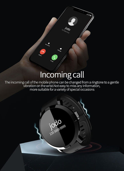 New Smart Watch 1.22'' IPS Round Screen Support Heart Rate Monitor Pedometer Smartwatch for Android iPhone Windows