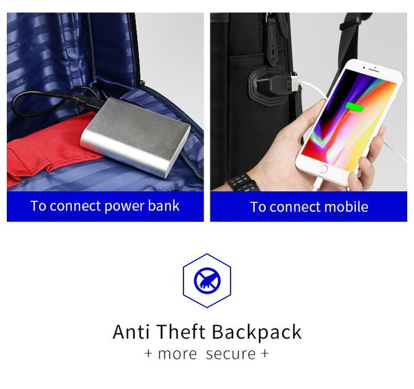 New Smart 15.6 Inch Multifunctional USB Charging Large Capacity Anti-Theft Business Travel Backpack
