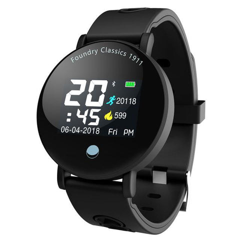 New IP68 Waterproof Bluletooth Fitness Tracker TFT Color Screen Smartwatch For Android IOS