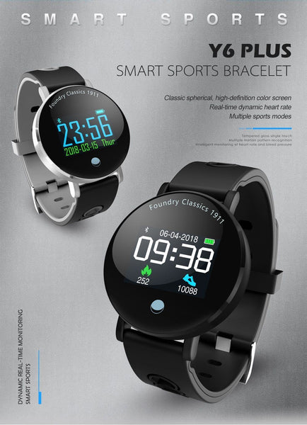 New IP68 Waterproof Bluletooth Fitness Tracker TFT Color Screen Smartwatch For Android IOS