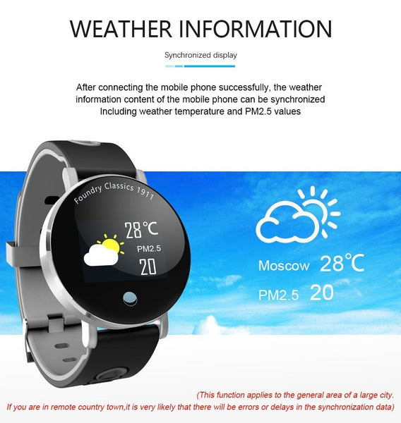 New IP68 Waterproof Bluletooth Fitness Tracker TFT Color Screen Smartwatch For Android IOS