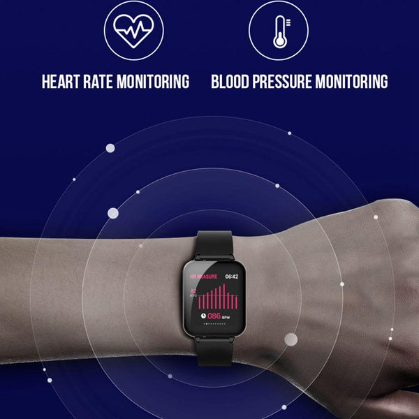 New Waterproof Sport Smartwatch Heart Rate Blood Pressure Monitor Fitness Tracker For iPhone Android