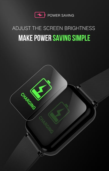 New Waterproof Sport Smartwatch Heart Rate Blood Pressure Monitor Fitness Tracker For iPhone Android
