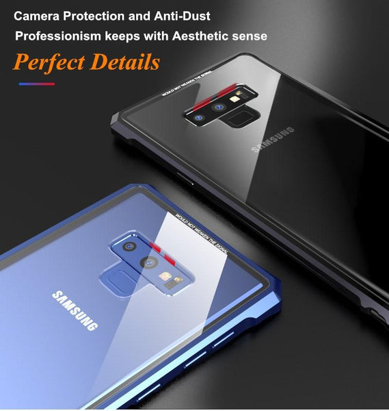 New Buckle Design Screws Free Metal Aluminum Frame Case For Samsung Galaxy S8 S9 Note 8 Note 9 Series