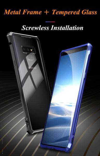 New Buckle Design Screws Free Metal Aluminum Frame Case For Samsung Galaxy S8 S9 Note 8 Note 9 Series