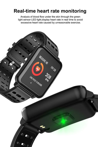 New Smart Watch Heart Rate Monitor Blood Pressure Activity Tracker Bracelet Water-Resistant Sport Band