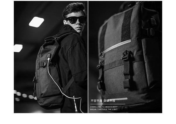 New Smart 40L Large Capacity Travel Backpacks Men USB Charge Outdoor Laptop Computer Multipurpose Bag