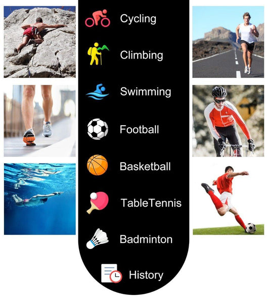 New Smart Watch IP68 Waterproof Multi-Sport Mode Heart Rate Monitor Athletic Smartwatch