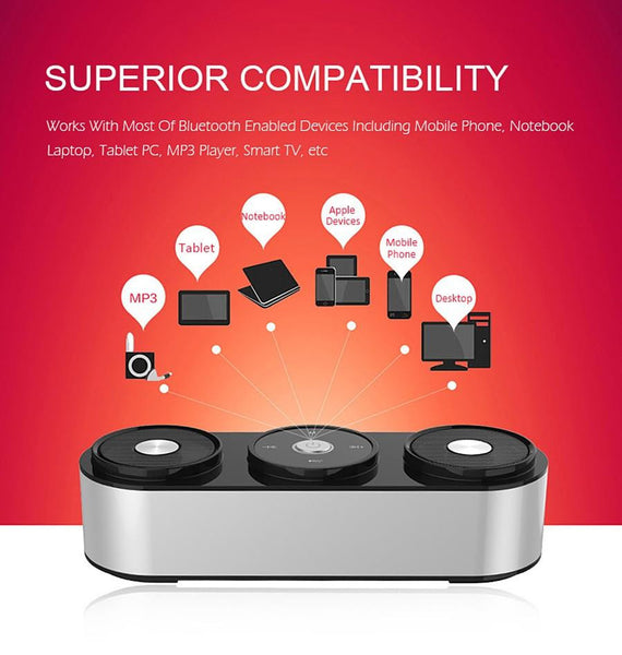 2.1 Channel Powerful Bass Stereo Wireless Bluetooth Speaker With Microphone FM Radio TF Card Play Touch Control.