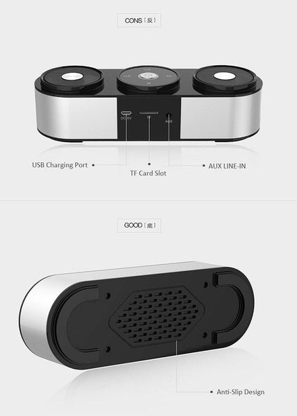 2.1 Channel Powerful Bass Stereo Wireless Bluetooth Speaker With Microphone FM Radio TF Card Play Touch Control.