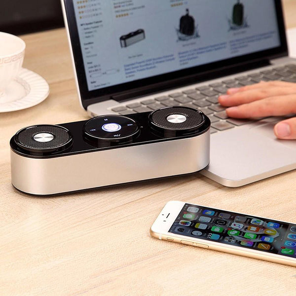 2.1 Channel Powerful Bass Stereo Wireless Bluetooth Speaker With Microphone FM Radio TF Card Play Touch Control.