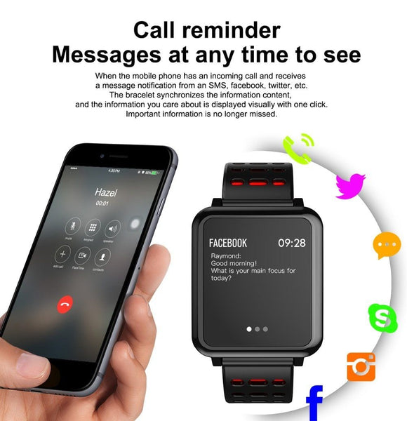 New Smart Watch Heart Rate Monitor Blood Pressure Activity Tracker Bracelet Water-Resistant Sport Band