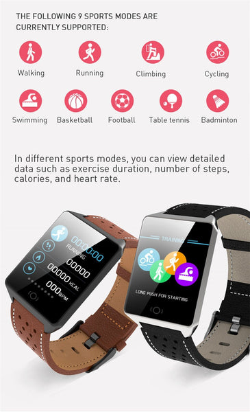 New Smart Watch With Blood Pressure Heart Rate Monitor Sports Fitness Tracker Men Smartwatch For Android iPhones
