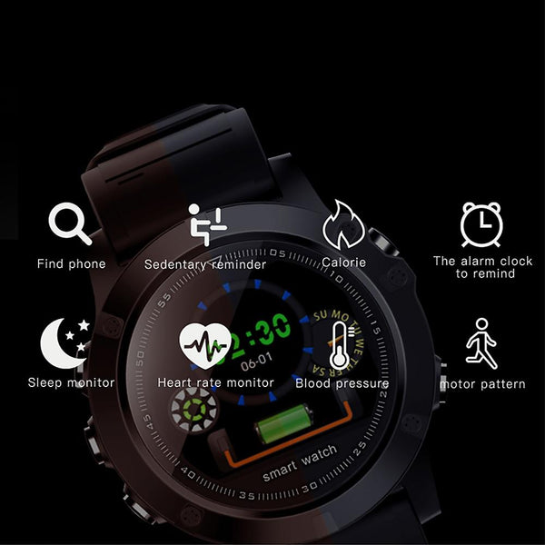 New Smart Watch Blood Pressure Heart Rate Monitor Steps Sleep Tracker Stopwatch Sport Smartwatch for iPhone Android