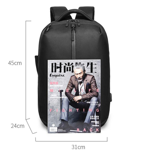 New Laptop Backpack Oxford USB charging Travel Backpack Anti-Theft Waterproof Zipper Fitness Bag With Shoes Pocket