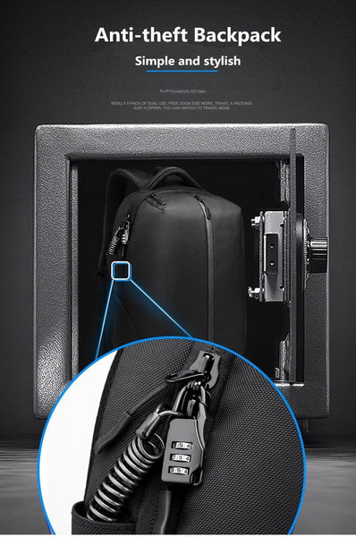 New Laptop Backpack Oxford USB charging Travel Backpack Anti-Theft Waterproof Zipper Fitness Bag With Shoes Pocket