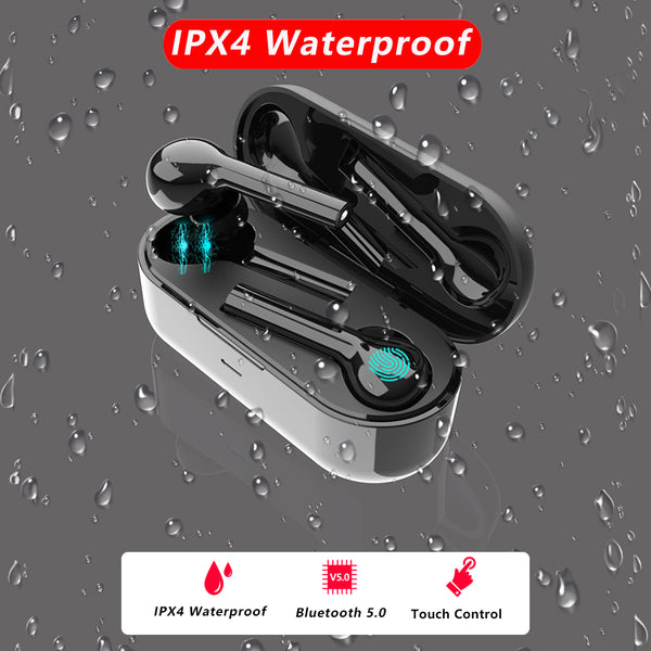 New True Wireless Bluetooth 5.0 Sport Workout Earbuds Headset Stereo Earphone With Case