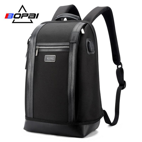 New Stylish Large Capacity Notebook Mochila Computer Bag Travel Backpack With USB Charging Port