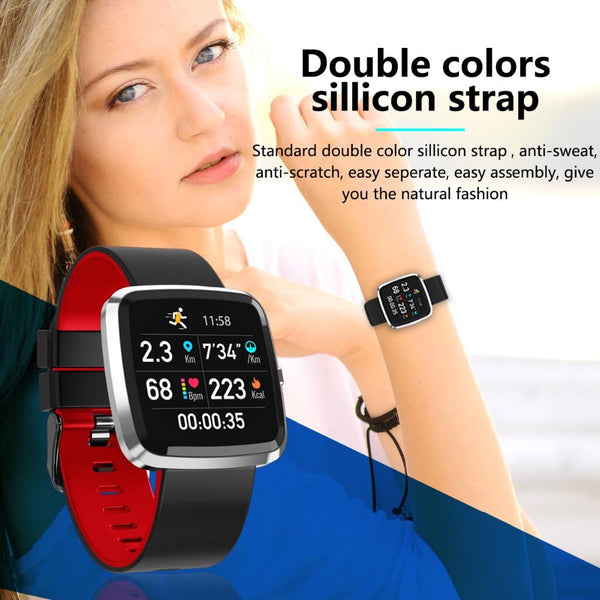 New IP67 Waterproof Smart Watch Heart Rate Blood Pressure Monitor  Fitness Tracker For Men Women