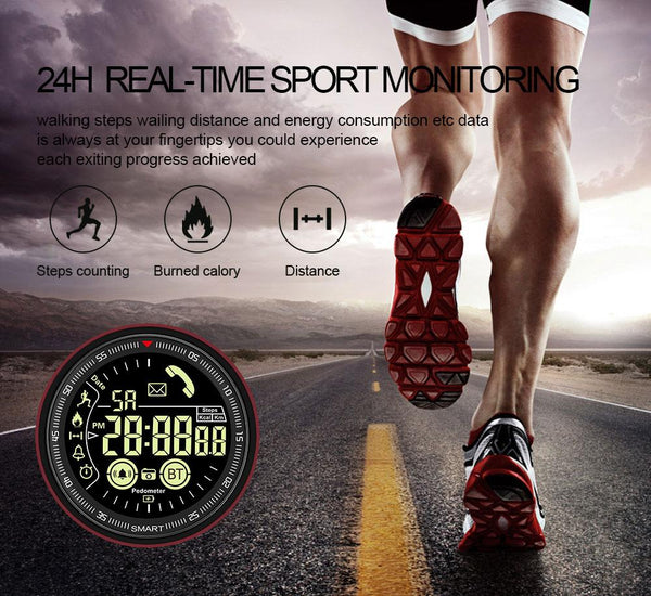 New Professional Sport Smart Watch Men IP68 Waterproof 1.24 Inch Display Smartwatch For Android IOS