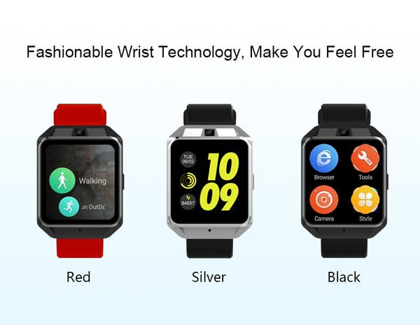 New 4G LTE WIFI Quad Core 1GB/8GB Android GPS Bluetooth Smartwatch 1.54" Heart Rate Monitor For iPhone Android