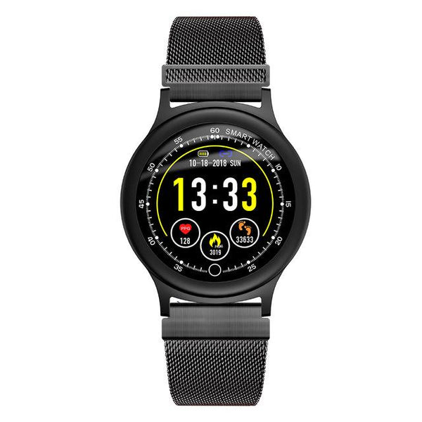 New Smart Watch Men Metal Strap IP68 Waterproof Heart Rate Blood Pressure Monitor SMS Notifications Smartwatch