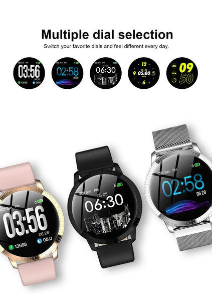 New Luxury Women's Smart Watch Heart Rate Blood Pressure Monitor Smartwatch Fitness Tracker For Android IOS