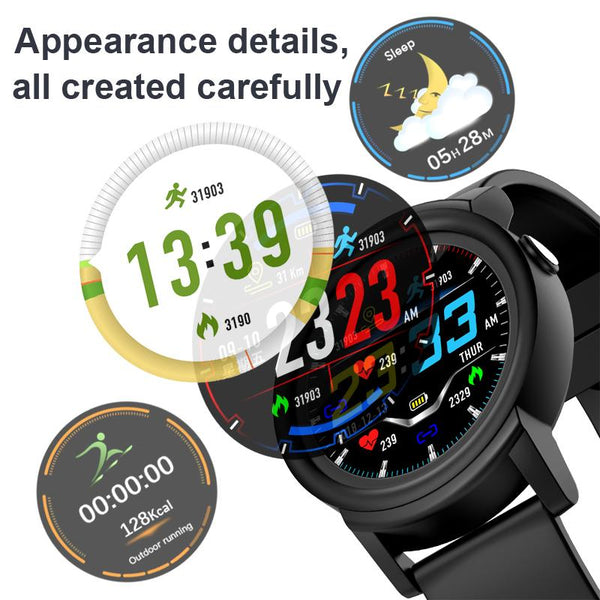 New 1.3' Full HD IPS Circular Screen Band Heart Rate Monitor Sport Mode Fitness Tracker Smart Watch