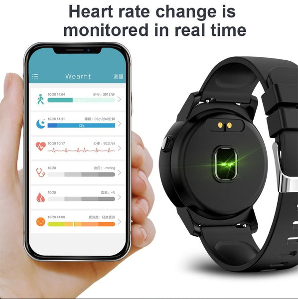 New 1.3' Full HD IPS Circular Screen Band Heart Rate Monitor Sport Mode Fitness Tracker Smart Watch