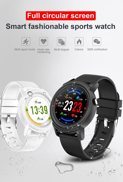 New 1.3' Full HD IPS Circular Screen Band Heart Rate Monitor Sport Mode Fitness Tracker Smart Watch